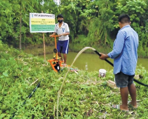 'Zero energy water lift p 'Zero energy water lift p