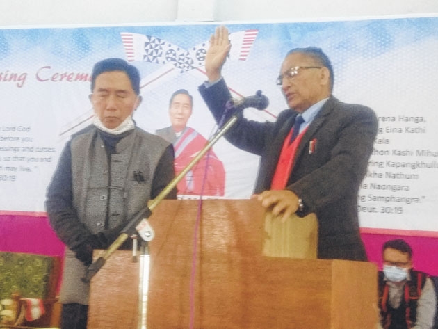 Talui village holds bless Talui village holds bless