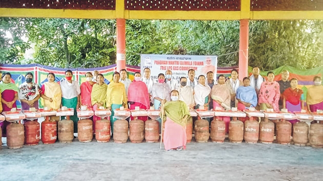 Ujjwala gas connection pr Ujjwala gas connection pr