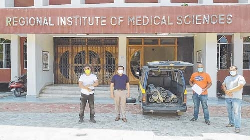 Oxygen cylinders donated_ Oxygen cylinders donated_