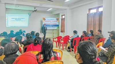 Training for polling personnel begins