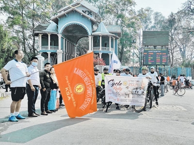 Cycle rally held Cycle rally held