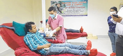 Blood donation camp held Blood donation camp held