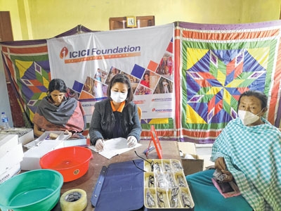 ICICI bank organises free eye screening camp ICICI bank organises free eye screening camp