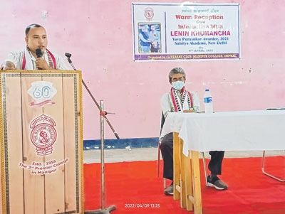 Lenin Khumancha felicitated Lenin Khumancha felicitated