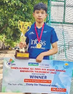 Sushanta wins All India Sub-Junior Ranking Badminton Tourney singles title