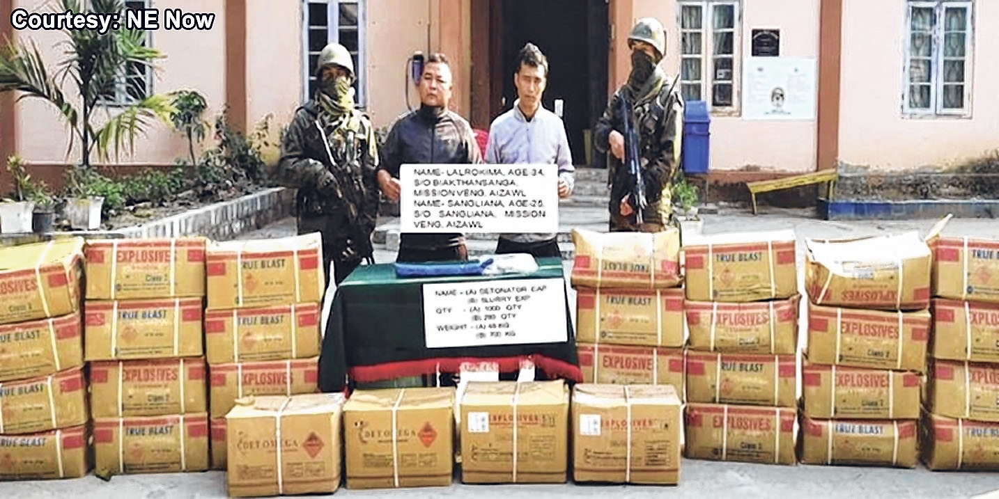 Over 700 kg of Manipur-bound explosives recovered in Mizoram, 3000 rounds of sniper rifle bullets also seized