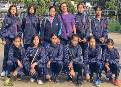State mini girls' handball team head to Mumbai