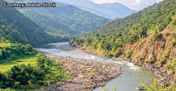 Kukis working to build bridge across Manipur River