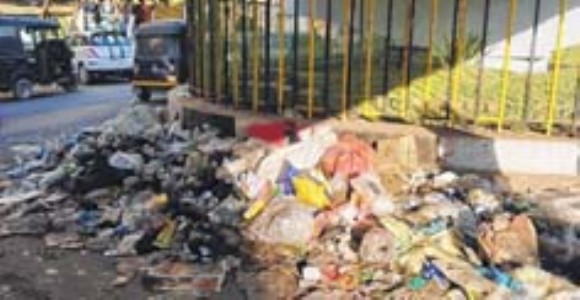 Flyover underpass turned into dumping site