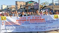 Mass rally demands access to  sacred sites of Koubru, Thangjing