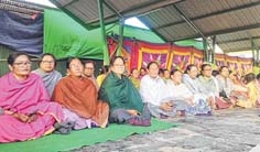 Relay sit in protest continues