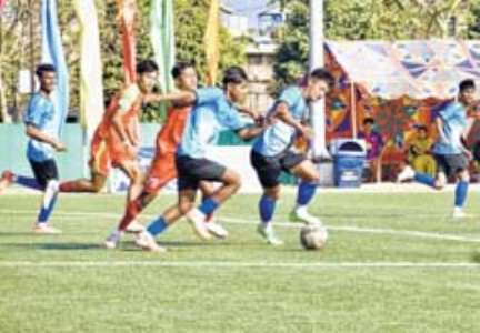 16th Shaheed Manoranjan Memorial Football PATHAP FC knock out TRAU FC 5-0, NMFA outlast Utlou FC 6-4