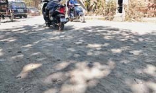 Dust and slush mark Old Assembly Road