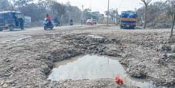 Negligence, haphazard works lay waste to Porompat DC Road