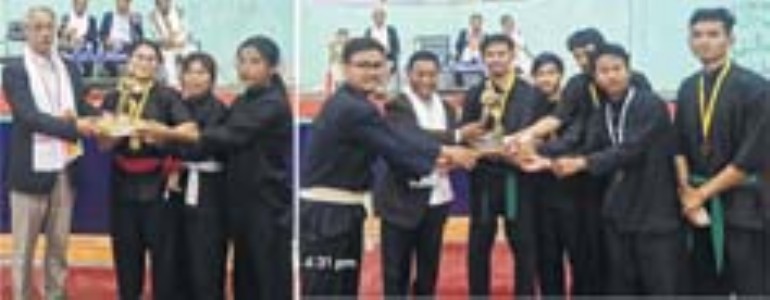 MU seal both men and women’s overall champions titles in Inter College Thang-Ta competition