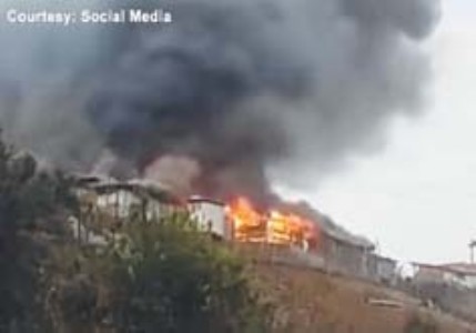 Angry mob torches office of WTR at Ukhrul