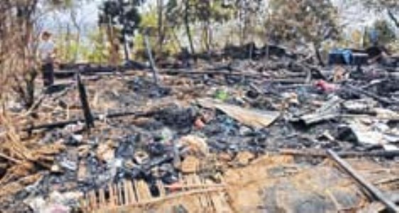 Inferno reduces house to cinders at Tarung