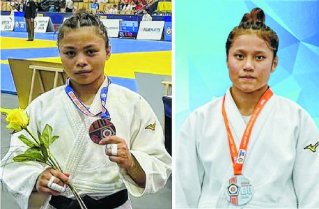 Nungshithoi settles for silver, Linthoi bags bronze at Junior European Judo Cup