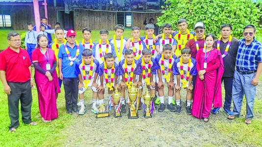 AG Memorial Academy accords warm reception to U17 State Level Subroto Cup winners