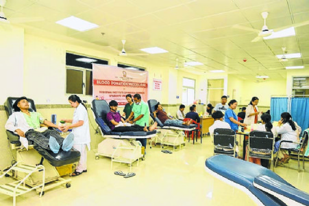 RIMS Students’ Union organises blood donation camp