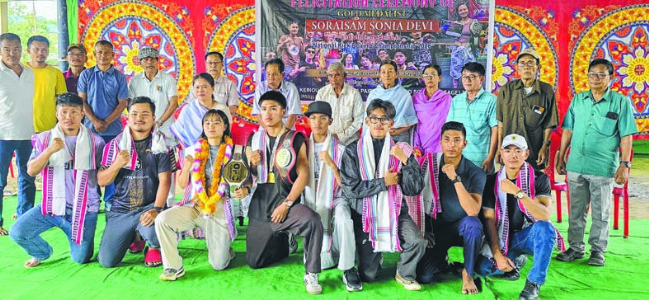Keinou local associations fete kickboxers