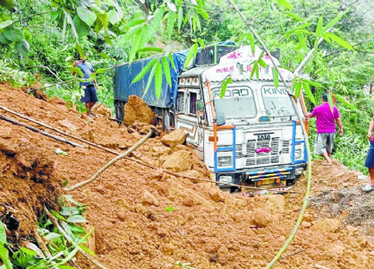 Landslides cut off Imphal-Jiri Road
