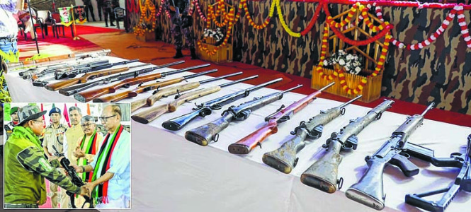 46 KCP(PWG) cadres lay down arms in ‘homecoming ceremony’