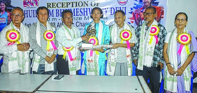 Asian U23 Athletics C’ships bronze medallist Bhumeshwory accorded warm reception; calls for disturbance-free training facilities