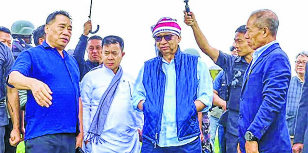 Khemchand visits Senapati by road via Kangpokpi CM reviews development works, approves Rikhruri dam